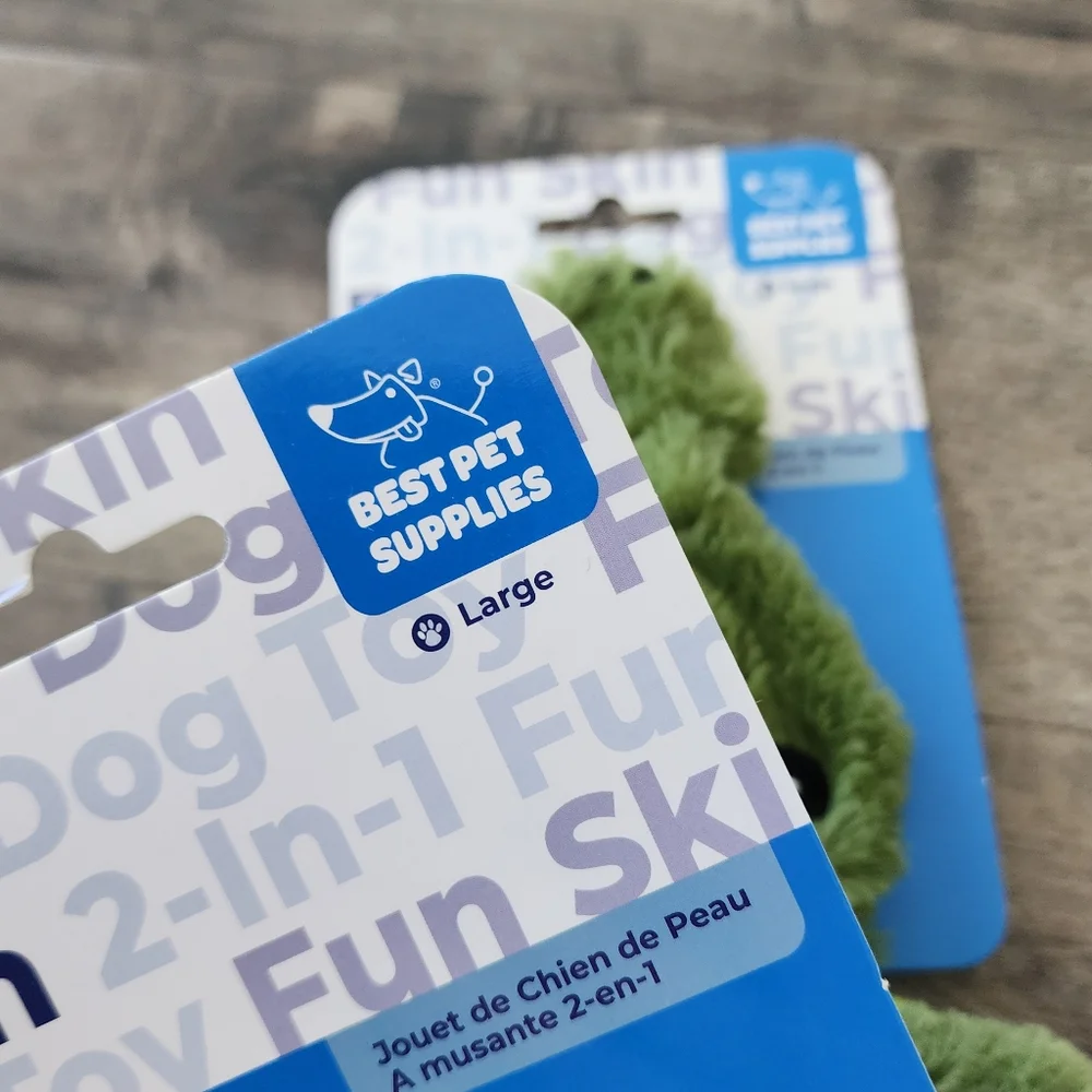 Best Pet Fun Skin Stuffing Free Squeak Toys NWT Large
